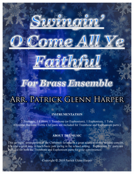 Swingin' O Come All Ye Faithful - for Brass Ensemble (arr. Patrick Glenn Harper)