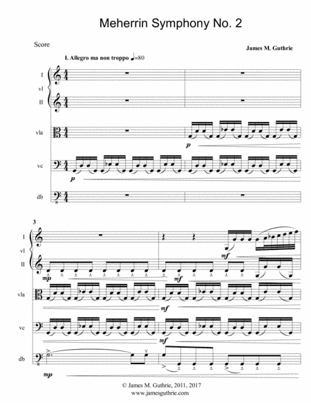 Guthrie: Meherrin Symphony No. 2 for String Orchestra