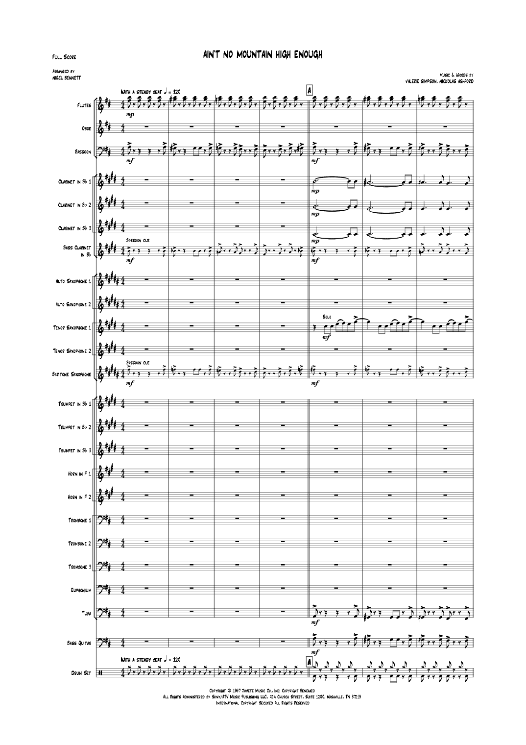 Ain't No Mountain High Enough (arr. Nigel Bennett)