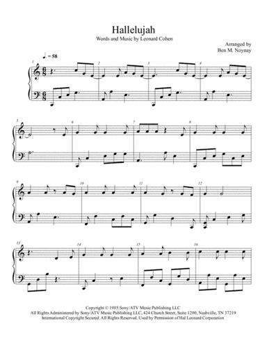 Hallelujah (arr. Ben M. Noynay)
