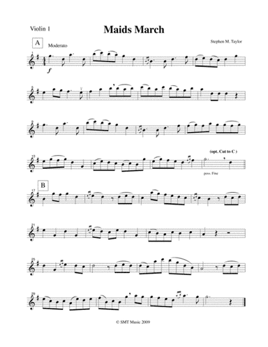 Maids March in the style of Purcell - with trumpet Obligado