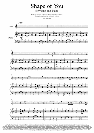 Shape Of You (arr. Tim Curd)