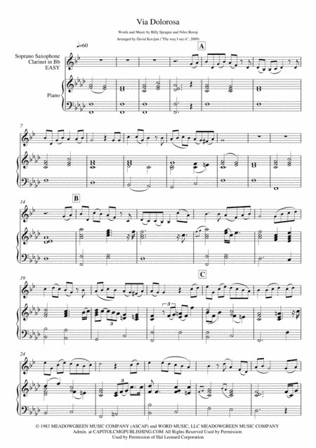 Via Dolorosa (arr. David Kocijan)