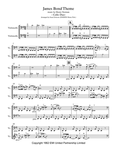 James Bond Theme (arr. Sean Grissom (ENDPIN Music Pub.))