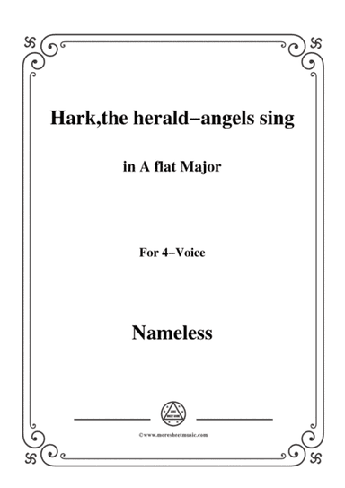 Nameless-Christmas Carol,Hark,the herald-angels sing,in A flat Major,for 4 Voice (arr. MSM)