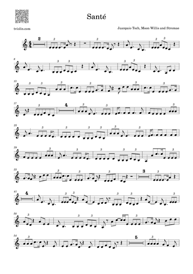 Sante (arr. tviolin.com)