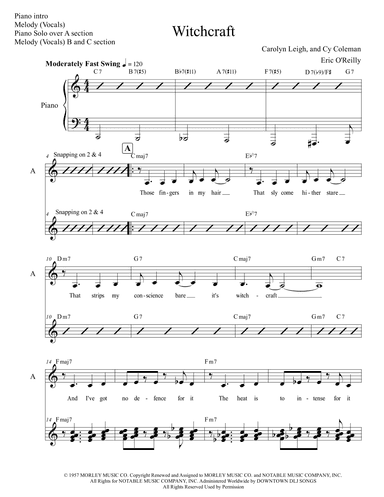 Witchcraft (arr. Eric O'Reilly)