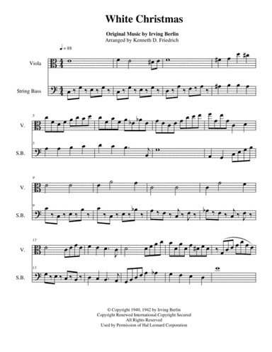 White Christmas (arr. Kenneth D. Friedrich)