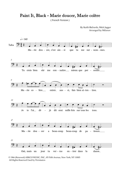 Paint It, Black (arr. Milanov)