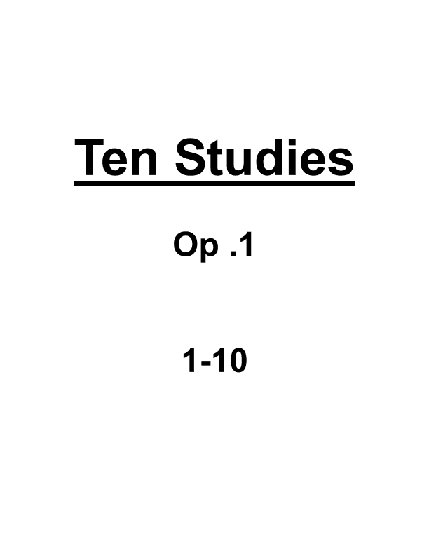 Ten Etudes Suite 1-10