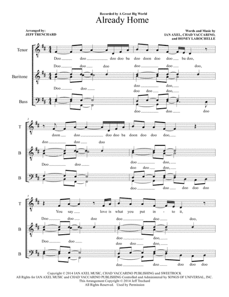 Already Home (arr. Jeff Trenchard)