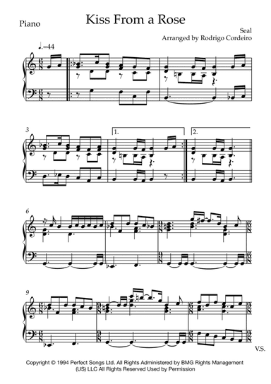 Kiss From A Rose (arr. Rodrigo Cordeiro)