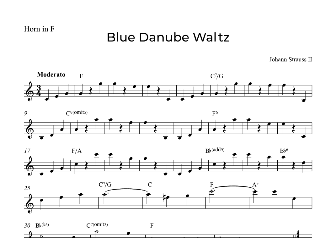 Blue Danube Waltz (arr. Alex Nunes Rodrigues)
