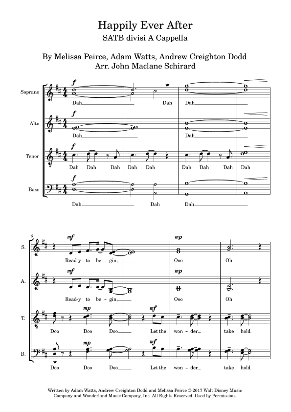 Happily Ever After (arr. John Maclane Schirard)