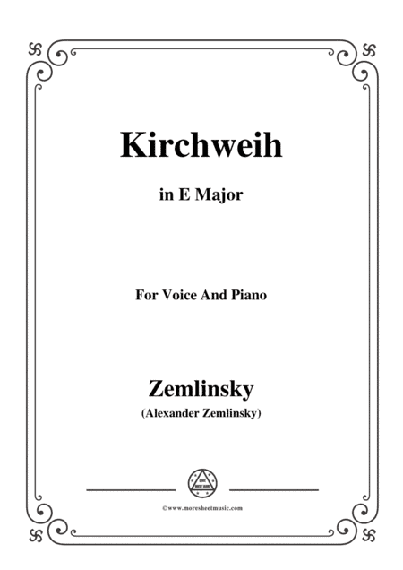 Zemlinsky-Kirchweih in E Major (arr. MSM)