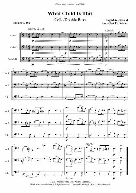 What Child Is This (arr. Gert Th. Walter)