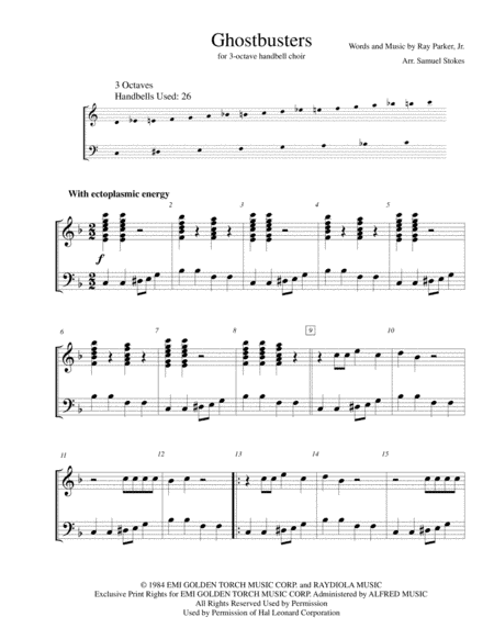 Ghostbusters (arr. Samuel Stokes)