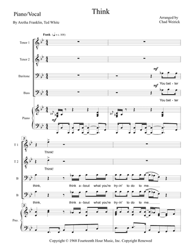 Think (arr. Chad Weirick)