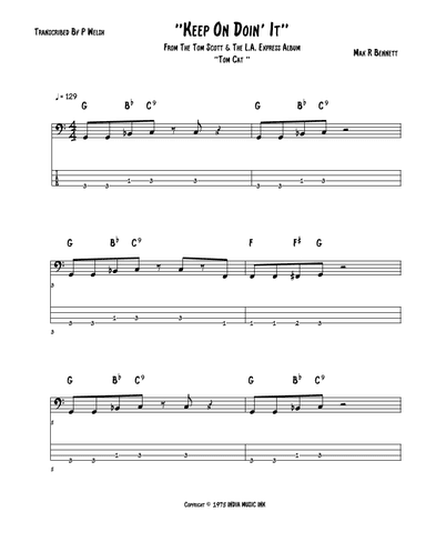 Keep On Doin' It (arr. P Welsh)