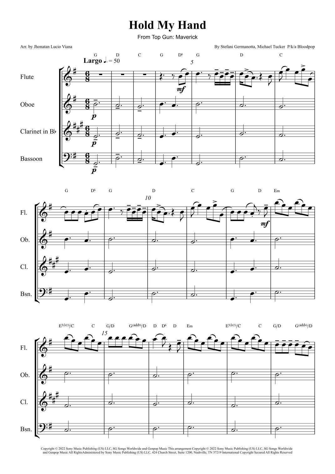 Hold My Hand (arr. Jhonatan Lucio Viana)