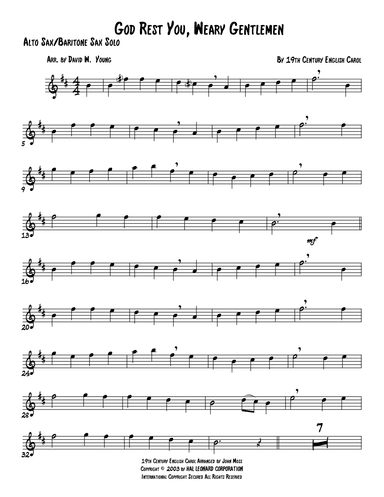 God Rest Ye Merry, Gentlemen (arr. David W. Young)