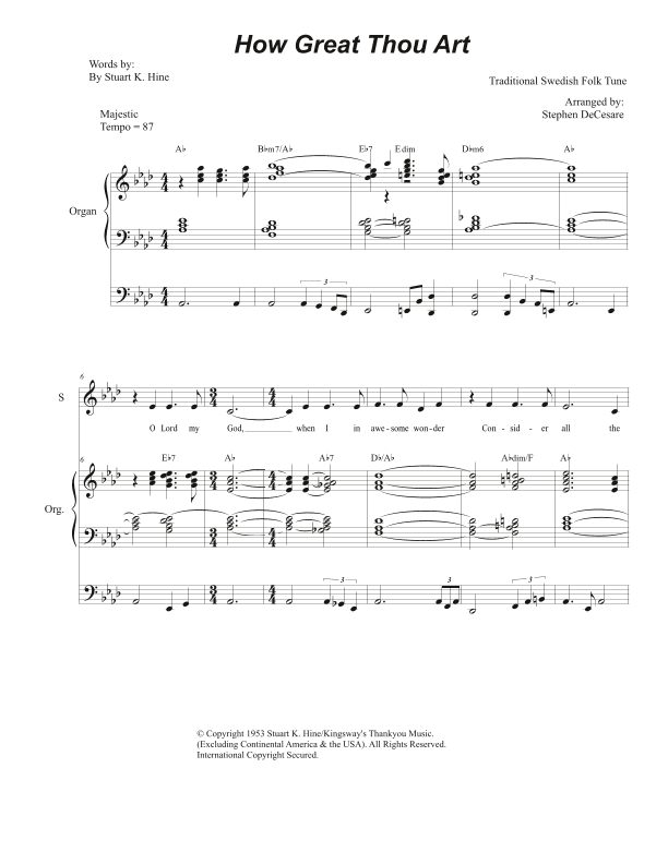 How Great Thou Art (arr. Stephen DeCesare)