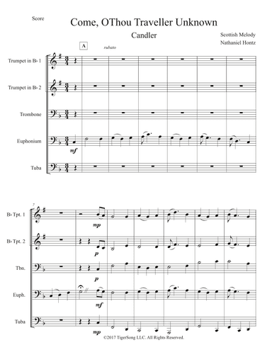 Candler (Come, O Thou Traveler Unknown) (arr. Nathaniel Hontz)