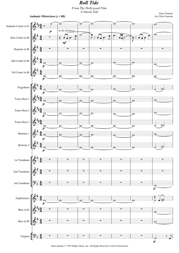 Roll Tide (arr. Chris Gorman)