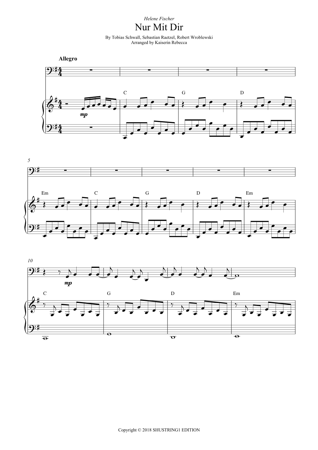 Nur Mit Dir (arr. Kaiserin Rebecca)