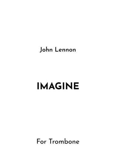 Imagine (arr. Jireh J.)