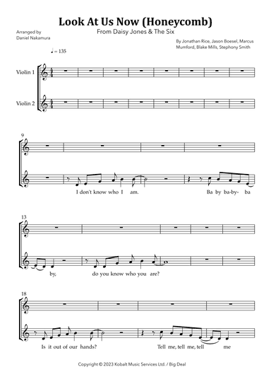 Look At Us Now (honeycomb) (arr. Daniel Nakamura)