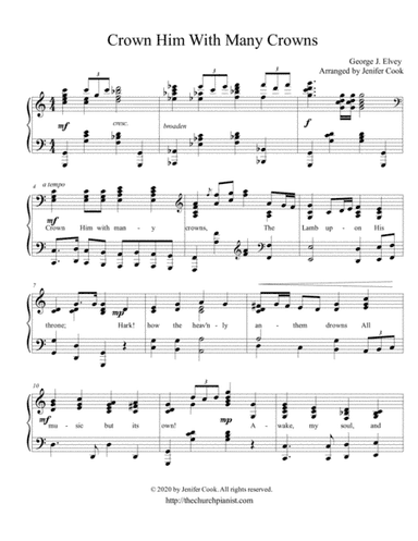 Crown Him with Many Crowns (arr. Arranged by Jenifer Cook)