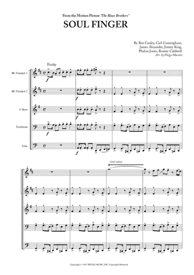 Soul Finger (arr. Diego Marani)