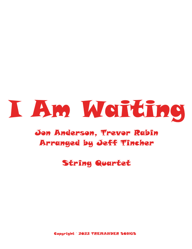 I Am Waiting (arr. Jeff Tincher)