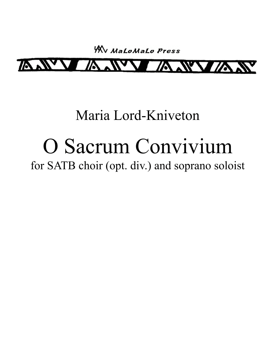O Sacrum Convivium