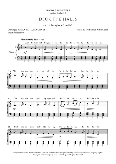 Deck the Halls (arr. Danilo "Daca" Alves)