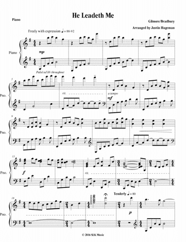He Leadeth Me (arr. Justin Hageman)