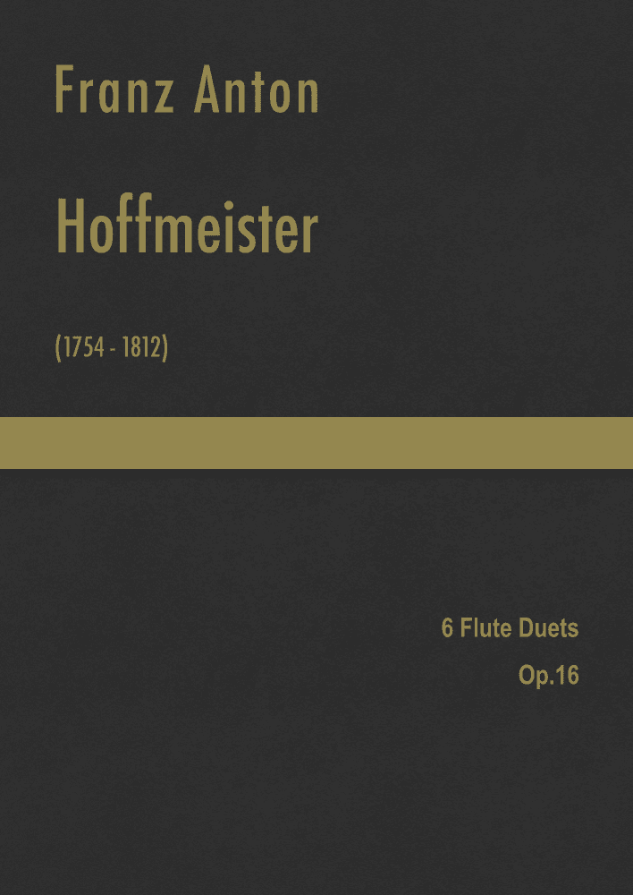 Hoffmeister - 6 Flute Duets, Op.16 (arr. J.G. Cucó Barber)