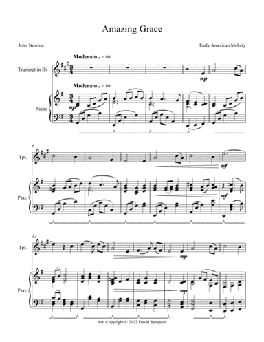 Amazing Grace (arr. David Sampson)