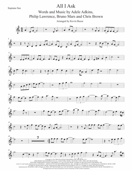 All I Ask (arr. Kevin Busse)