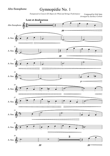 Gymnopédie No. 1 (arr. Zachary Corbett)