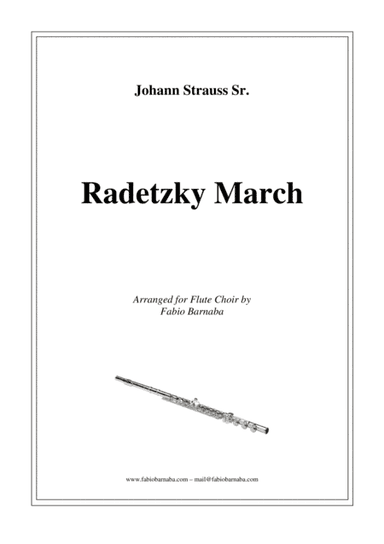 Radetzky March - for Flute Choir (arr. Arr. Fabio Barnaba)