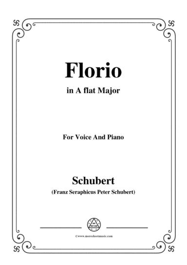 Schubert-Florio,Op.124 No.2,in A flat Major,for Voice&Piano (arr. MSM)