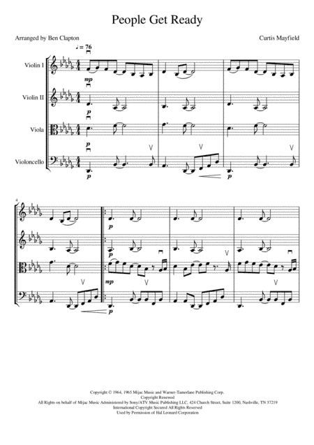 People Get Ready (arr. Ben Clapton)