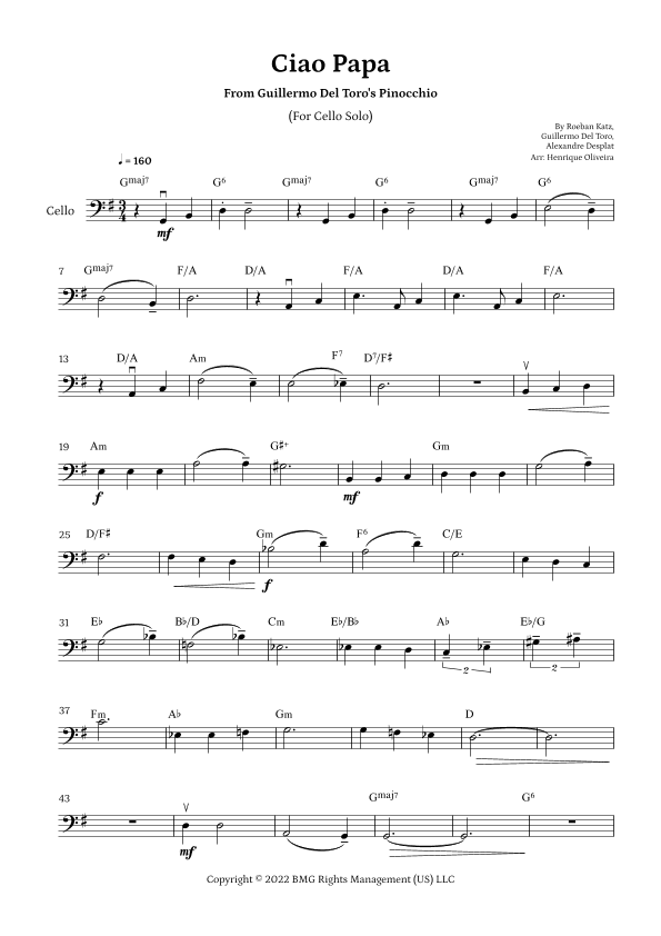 Ciao Papa (arr. Henrique Oliveira)