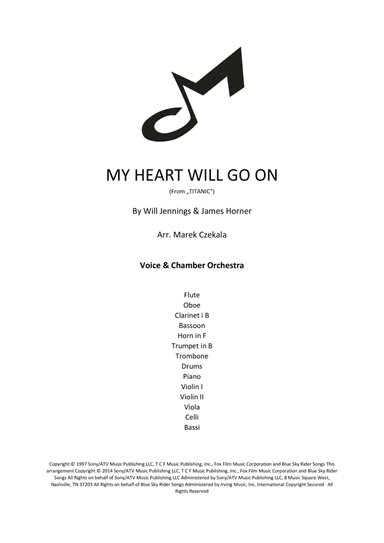 My Heart Will Go On (love Theme From 'titanic') (arr. Marek Czekala)