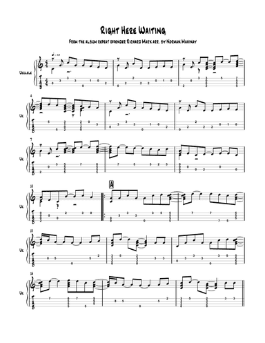 Right Here Waiting (arr. Norman P. Mahinay)