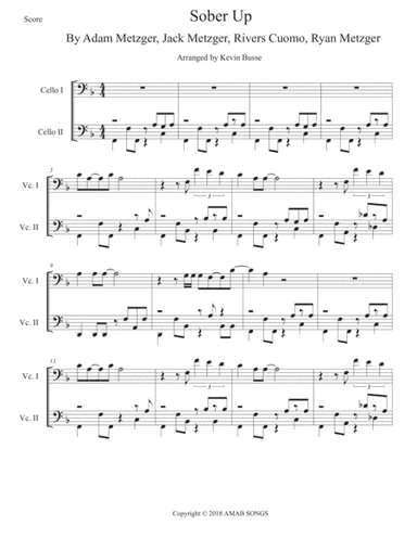 Sober Up (arr. Kevin Busse)