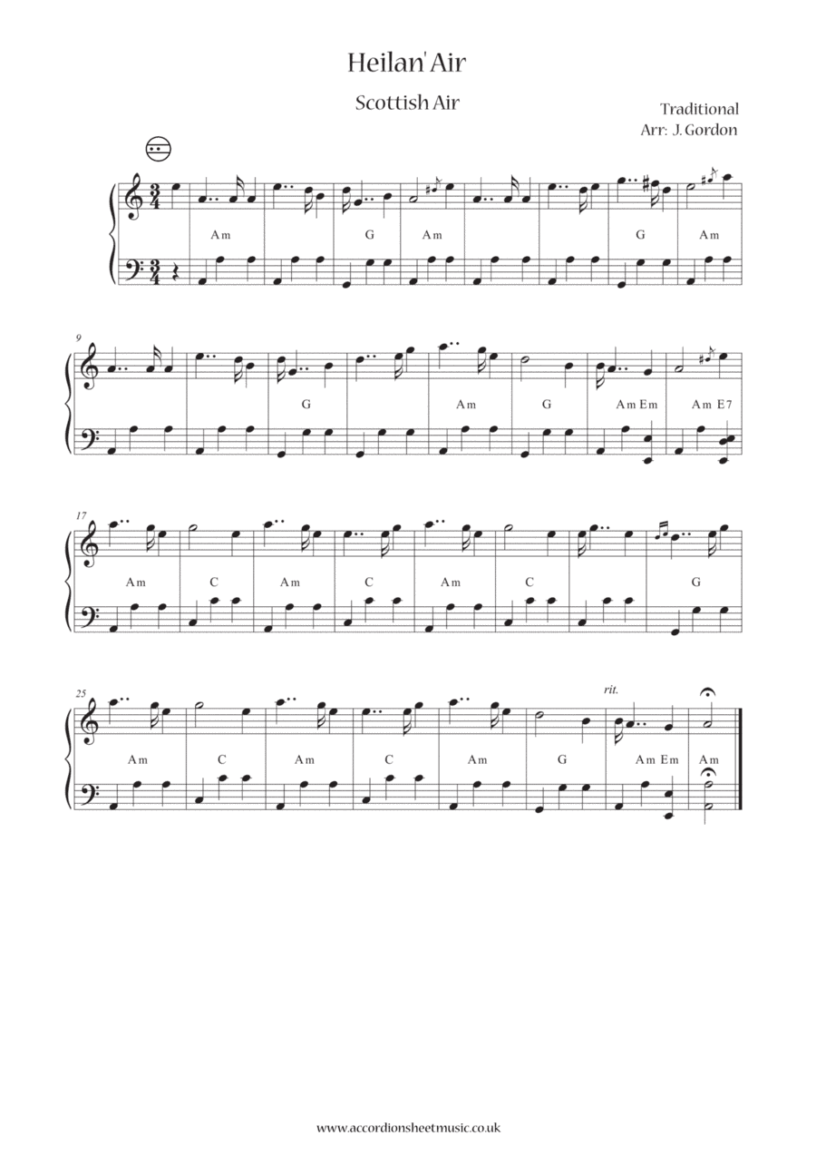 Heilan’ Air (arr. Julia Gordon)