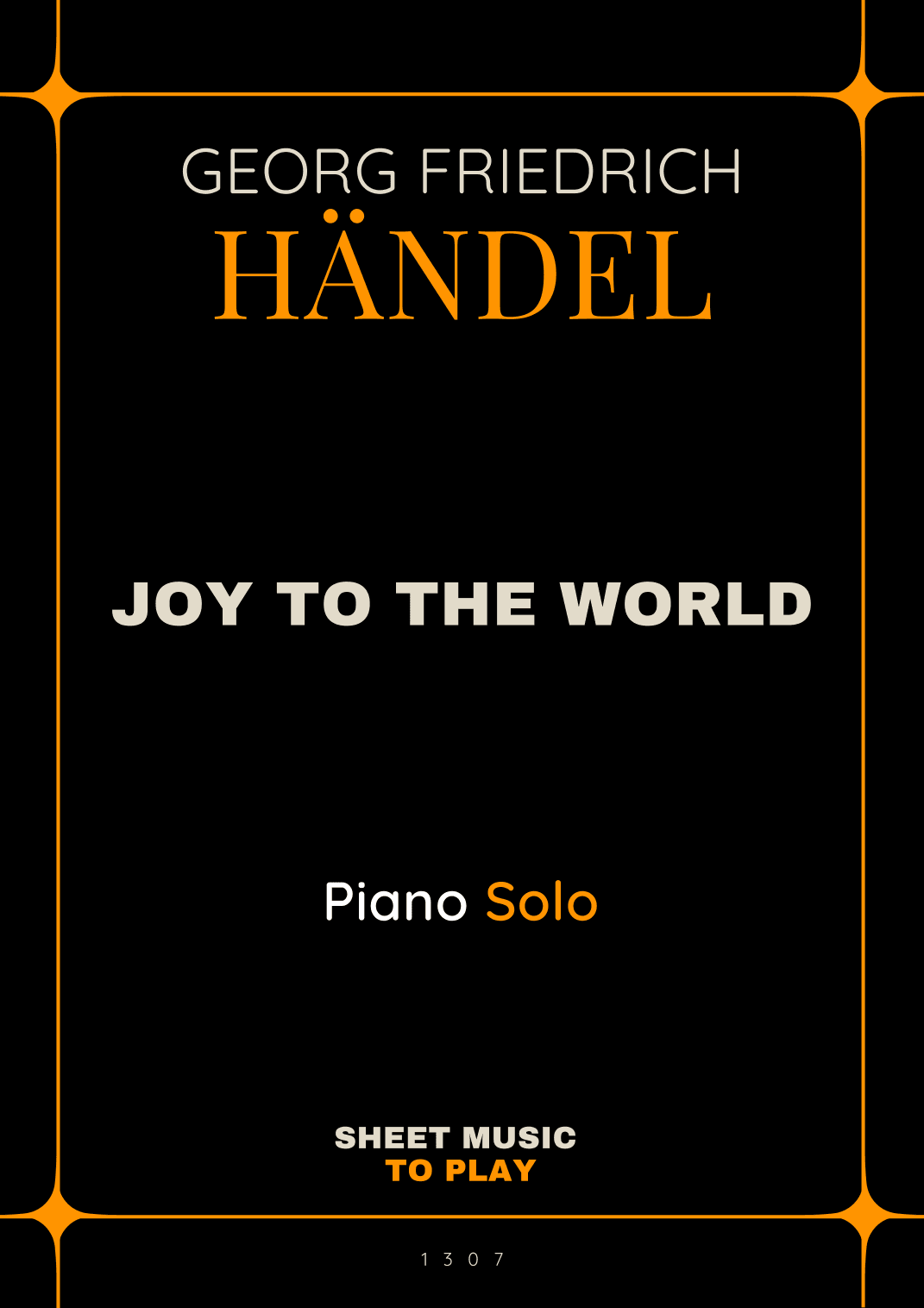 Joy To The World - Piano Solo - W/Chords (Full Score) (arr. César Madeira)